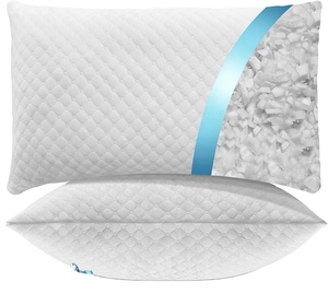 Customize Shredded <b>Memory</b> Foam <b>Pillows</b> Cooling Bed <b>Pillows</b> Queen Size Set of 2 for Sleeping Adjustable Firm <b>Pillows</b> - Product Image 2