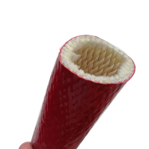 Industrielle silikon beschichtete Hochtemperatur-Glasfaser-<span class=keywords><strong>Pyrojacket</strong></span>-rote Feuer hülle - Product Image 1