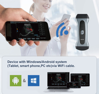 Scanner corporel portable sans fil USB WiFi, mini sonde de surveillance pour animaux de compagnie, appareil d'échographie vétérinaire portable 0,96''
