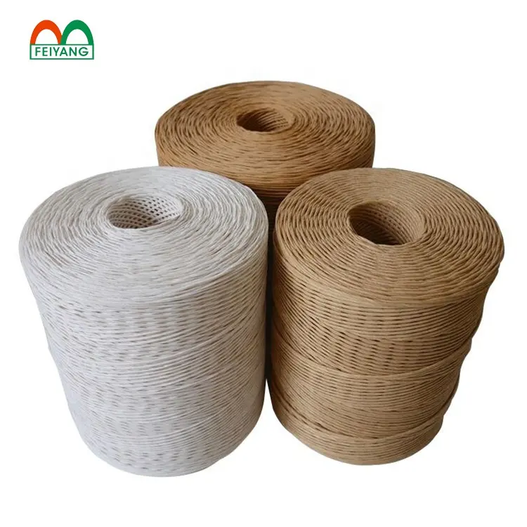 Bulk Sale Long Kraft Paper String Rope Bundling Fine Paper Rope Recyclable Paper Rope Roll