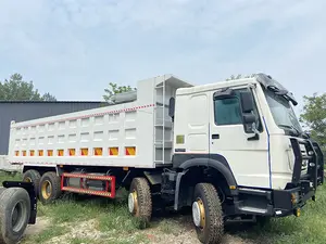 Howo 336 משמש טיפר Dump משאית טיפר משליך משאית מחיר בפקיסטן 6*4 10 12 כבד משאית SINOTRUK אירו 3 שמאל