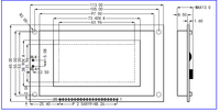 Modul LCD 128*64 Dot-Matrix STN Film Biru Negatif LCM KS0108 8080 Paralel 5V Lampu Latar LED Putih SMG12864BV