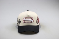 2024 sesuaikan Logo Anda sendiri topi Trucker bisbol katun 6-Panel Logo Patch bordir Gorras Wanita Pria topi modis memancing