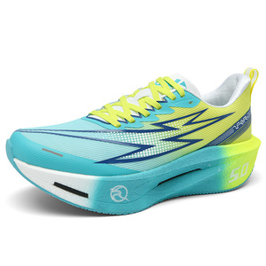 Chaussures de course avec plaque en carbone, haute élasticité, absorption des chocs, entraînement sportif, décontractées, respirantes, confortables, à lacets - Product Image 5