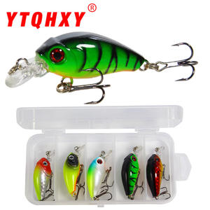 Señuelo de Pesca Rock N Roll Fat Crankbait de 4.5 cm y 3 g para Pesca de Lubina en Agua Dulce y Salada, Señuelo Duro para Pesca en Aguas Medias, Set de Aparejos - Product Image 3