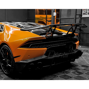 สำหรับ Huracan LP610 & LP580สไตล์ MSY คาร์บอนไฟเบอร์แห้งปีกหลังสปอยเลอร์พร้อมฝาฐานดาดฟ้าเดี่ยว2014-2019 - Product Image 2