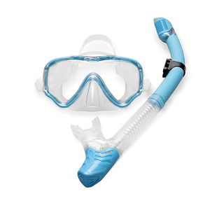 Masque de plongée Swim Bick pour adulte, en silicone, anti-buée, avec double fenêtre en verre trempé, équipement de plongée pour snorkeling et activités aquatiques - Product Image 5