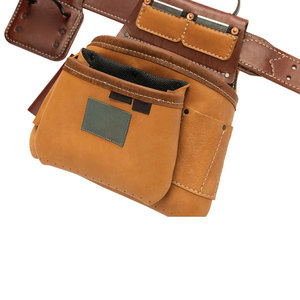 OEM Service Latest Custom Design Reusable Leather Tool Belt Customized Logo Genuine Leather Tool Bag - Product Image 4