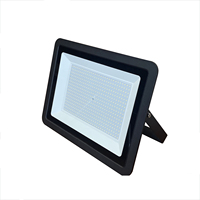 Lampu Sorot tahan air luar ruangan lampu sorot proyek reflektor lampu sorot Led Ultra ramping 200W tubuh hitam, ODM/OEM/SKD
