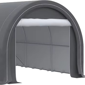 Heavy Duty 10 'x 16' Portable <span class=keywords><strong>Garage</strong></span> Stockage Tente Beige Anti-UV PE Auvent Couverture En Acier De Voiture Parking Vélo Abri <span class=keywords><strong>Jardin</strong></span> Direct - Product Image 1