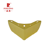 Pinlong Europäischer Stil Luxuriöse 3-Punkt 2-in-1 Aluminium-Möbelbeine Gold Sofa Dreieckig