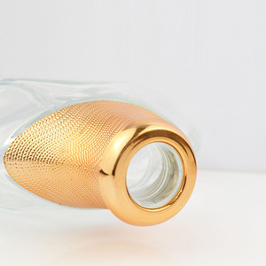 Riutilizzabile unico 250 Ml 500 Ml piatto rotondo bottiglia di liquore di vetro con tappo di sughero per vino <span class=keywords><strong>whisky</strong></span> decanter - Product Image 3