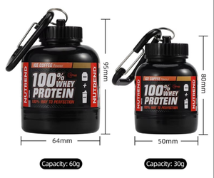 Botellas de Plástico Ecológicas Portátiles de 100 ml/200 ml con Llavero, <span class=keywords><strong>Mini</strong></span> Botellas para Proteínas, Viajes, <span class=keywords><strong>Gimnasio</strong></span>, con Pajita para Beber Directo - Product Image 2