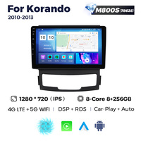 Mekede Android 12 IPS écran tactile 1280*720 autoradio pour SsangYong Korando 2010-2013 prise en charge de la commande vocale