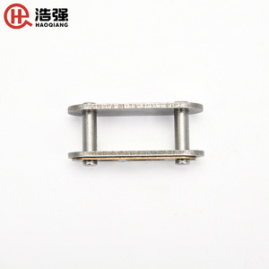 Cadena de Transmisión Industrial Estándar de Acero al Carbono de Una Sola Hilera con Junta de Cadena de Paso Doble Haoqiang - Venta al por Mayor del Fabricante - Product Image 1