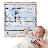 Ensemble de 18 vêtements pour nouveau-né, layette en coton doux pour bébé, tenue de bébé, cadeau de naissance pour bébé garçon de 0 à 3 mois