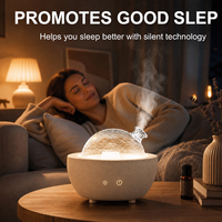 Diffuseur d'arômes électrique ultrasonique à dôme en verre Young Living Aria noir, avec base en ciment, pour usage domestique – Nouveauté 2026, Offre Spéciale