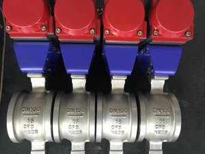 Ansi mặt bích cơ giới V hướng dòng chảy cổng 4-20 ma và On/Off điện V cổng V loại van bi - Product Image 3