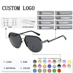 Gafas de Sol de Piloto con Montura Metálica Completa, Lentes Verdes, 100% Protección UV, Unisex, para Adultos, Uso en Exteriores - Product Image 2