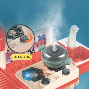 Nhà Bếp Trẻ Em Đồ Chơi Đặt Giả Vờ Phun Trò Chơi 43Pcs Mini Nhà Bếp Đồ Chơi Trẻ Em Thực Sự Nấu Ăn Bồn Rửa Đặt Trò Chơi Nhà Bếp Đồ Chơi Cho Trẻ Em - Product Image 3
