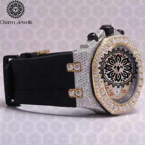 Montre en diamant Moissanite de qualité export avec finition brillante pour bijoux de mode et cadeaux, disponible au prix export - Product Image 5