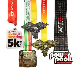 Medallas de oro, plata y bronce al por mayor, medallas ganadoras para eventos deportivos, competiciones, juegos escolares, fiestas, deletreo, abejas - Product Image 4