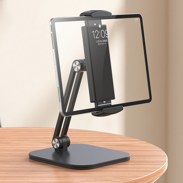 Aluminum Foldable Tablet Pc Stand 360 Rotatable Support Dock Rotating Phone Holder