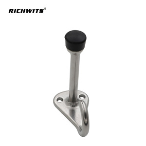 Richwits Stainless Steel <b>Door</b> Stop With Hook Wall Mount Durable Minimalist Design For <b>Doors</b> And Windows - Product Image 3