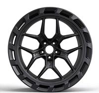 Nouvelles jantes tout-terrain forgées 2 pièces, 6 branches, noir mat, style Beadlock, jantes en alliage personnalisées, ET 25 mm pour 4x4 SUV, vente en gros usine