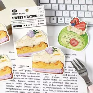 Self-Adhesive Customizable Special-Shaped Dessert Cake Theme <b>Memo</b> <b>Pads</b>-Beautiful Office Supplies for Learning Record <b>Memos</b> - Product Image 4