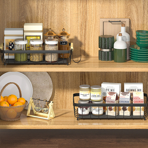 Étagère à fruits en métal réglable à plusieurs niveaux avec paniers amovibles pour le rangement sur le comptoir de cuisine - Product Image 4