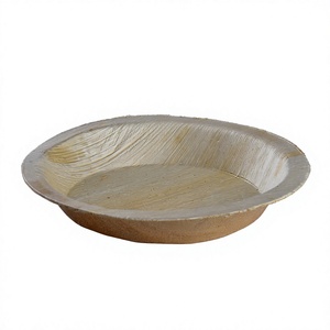 Plato de Servir Desechable de Hoja de Palma Areca de 15 cm, Ecológico, Biodegradable, Grabado, Apto para Microondas, Libre de BPA, Grado Alimenticio - Product Image 6