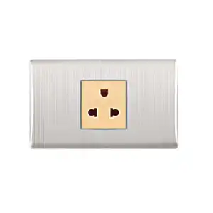 American Standard Factory Supplier 16A 3 Pin Electric Universal Power Wall Socket