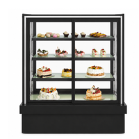 Refroidisseur de vitrine d'affichage de gâteau de refroidissement haute efficacité de conception verticale de luxe à base de