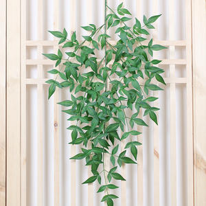 Al por mayor: Hojas de <span class=keywords><strong>Nandina</strong></span> de simulación, Hojas artificiales, Hoja de arce, Rama ornamental para jardín, Flor de otoño de simulación, Alta simulación - Product Image 3