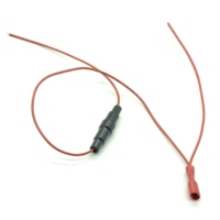 5x20mm 6*30mm 25A 20A ke Crimp Pin M4 Mobil Truk Tahan Air InLine Fuse Holder 18AWG Kabel Harness Merah
