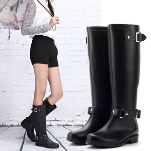 <span class=keywords><strong>Botas</strong></span> de <span class=keywords><strong>Lluvia</strong></span> Altas de Moda Coreana, <span class=keywords><strong>Botas</strong></span> Impermeables con Hebilla <span class=keywords><strong>y</strong></span> Cremallera, <span class=keywords><strong>Botas</strong></span> de <span class=keywords><strong>Nieve</strong></span> para Motocicleta para <span class=keywords><strong>Mujer</strong></span> - Product Image 2