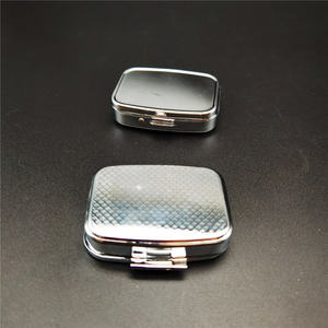 Groothandel Op Maat Goedkope Mini <span class=keywords><strong>2</strong></span>-Vaks Roestvrijstalen Pillendoos Medicijn Opbergdoosje - Product Image 3