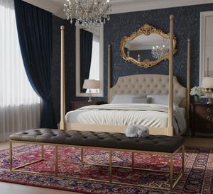 Tabouret/Ottoman Moderne Minimaliste en Lin Capitonnée, Structure Robuste, Élégant, Idéal pour l'École, Mobilier d'Intérieur - Product Image 3