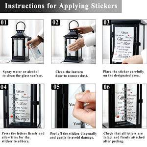 Lanterne Vintage in Metallo Nero per Candele, Lanterna Commemorativa per Tombe e Cimiteri con Candele LED per Famiglia - Product Image 2