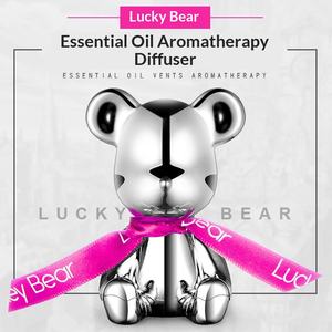 Perfume para Ventilación de Coche con Oso de Peluche y Corona con Diamantes, Fragancia para Ventilación de Aire, Adorno Creativo de Oso de Peluche - Product Image 3