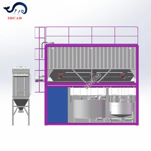 50m3/h container loại máy bay phản lực vữa thực vật cho các ứng dụng đập vữa nhà máy xi măng trộn hệ thống