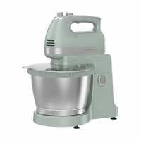 Batteur sur socle électrique Genesis Classic avec 5 vitesses, 300W, crochet pétrisseur en acier inoxydable, bol mélangeur pour usage domestique et pâtisserie