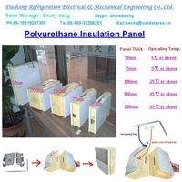 Usine de fabrication de chambres froides sur mesure avec panneaux en PU à joint Camlock