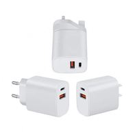 Best-seller 2024 20W Charge Rapide Rapide 3.0 QC PD USBC USB-C Voyage US Chargeur Mural Adaptateur Blanc