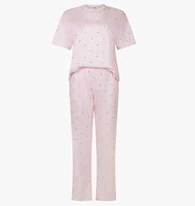 <span class=keywords><strong>Pigiama</strong></span> da <span class=keywords><strong>donna</strong></span> 2 pezzi in <span class=keywords><strong>cotone</strong></span> personalizzato 2026 - Set loungewear da <span class=keywords><strong>donna</strong></span> <span class=keywords><strong>con</strong></span> stampa per la casa - Product Image 4