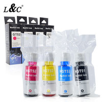 L & C Kualitas Tinggi GT51-GT52 Tinta Cetak Tinta Hp Gt51 Gt52 Black Ink untuk HP Home Printer