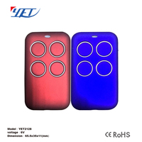 Best Seller YET2128 D4 Tipo Control remoto universal Llavero impermeable 433Mhz ABS 4 botones para puertas de garaje