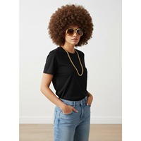 PESENAR Accessoires vestimentaires pour femmes Perruque à thème disco, collier de lunettes Ensemble de 3 pièces