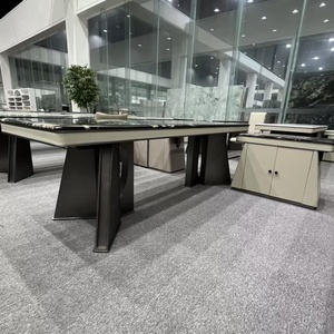 Bàn trà đá sang trọng hiện đại màu xanh lục dành cho văn phòng hoặc phòng khách biệt thự - Product Image 2